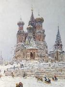 Nikolay Nikanorovich Dubovskoy Church of St. Basil France oil painting artist